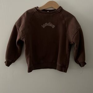 Zara kids sweatshirt size 2-3 maroon